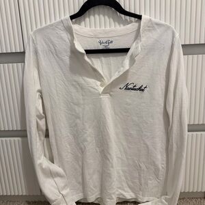 Brandy Melville Cream Long Sleeve Tee
